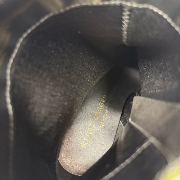 Kurt Geiger Belgravia Camo Rhinestone Pointy Toe Heeled Bootie 36.5 - Picture 13 of 15